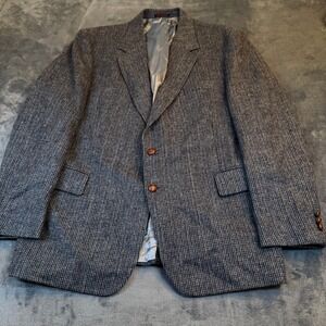 Boston Traders Tweed Sport Coat Mens 46 Portly Multicolor Wool Blazer